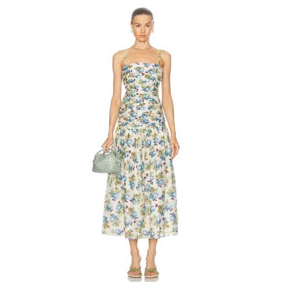 Posse Dresses & Skirts - Posse Raquel floral cotton silk dress